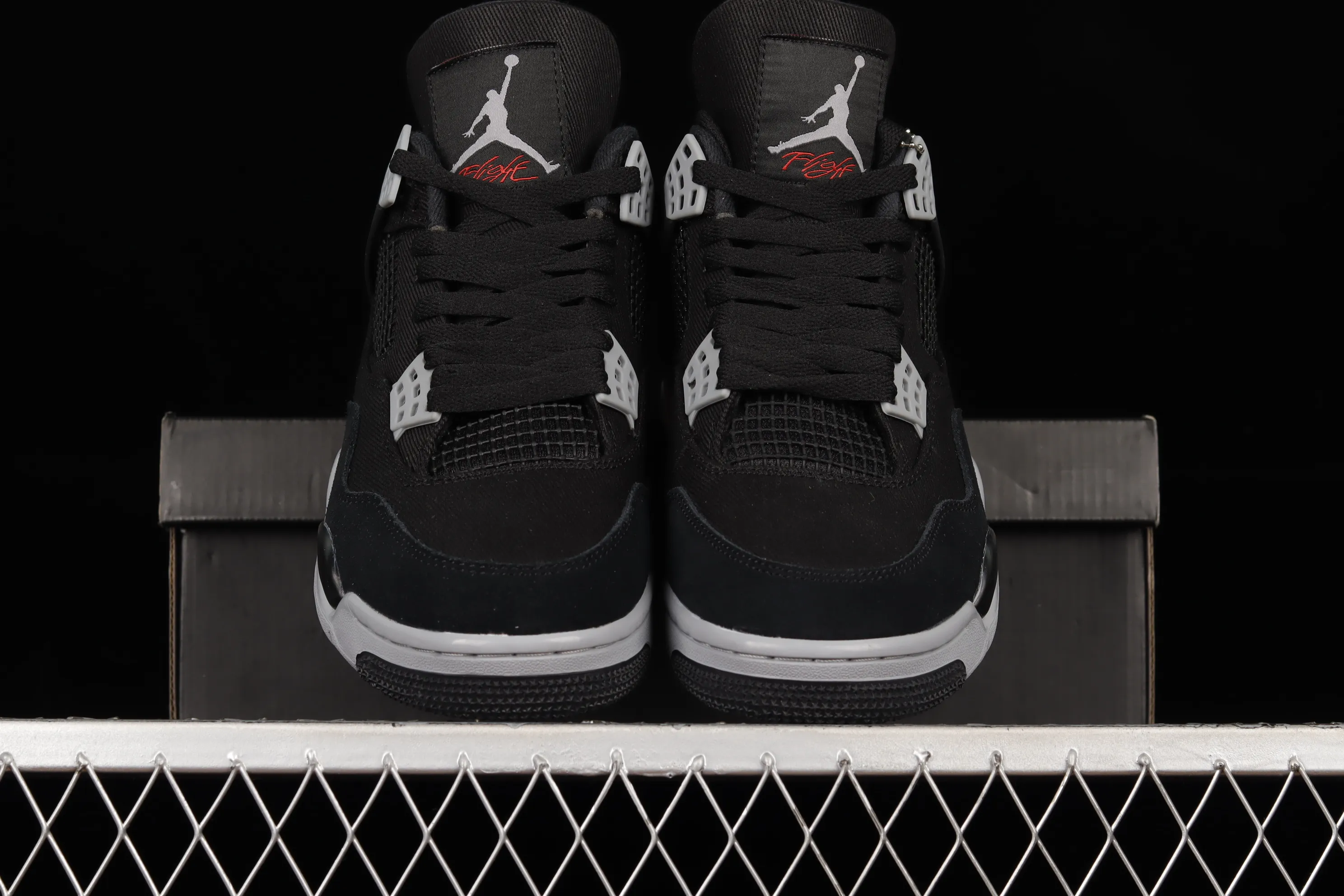 All categories Air Jordan Jordan series basketball shoes Air Jordan 4 Air Jordan 4 Retro "Olive Canvas" AJ4 Joe 4 black and gray denim DH7138-006